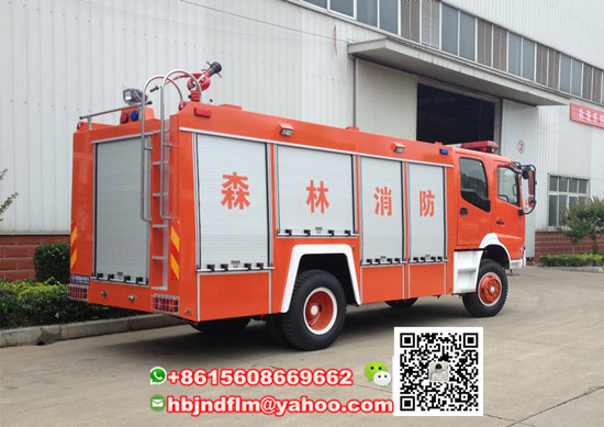 6ton 4x4 drive offroad water foam fire fighting truck for sale