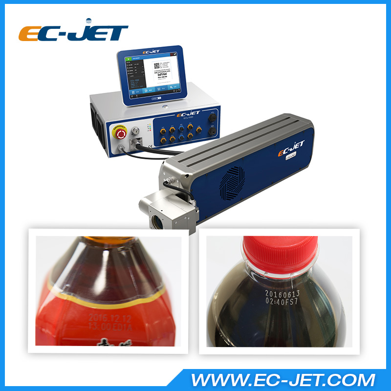 Barcode Printing Machine CO2 Laser Printer for Plastic Bottle EClaser