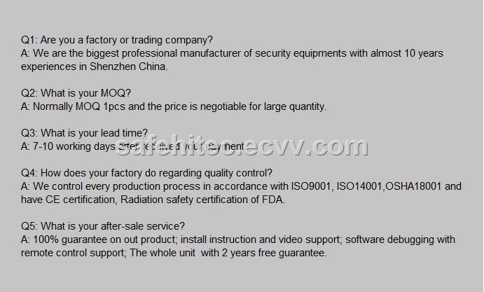 Hotel handbag xray security inspection machine for baggage scanner