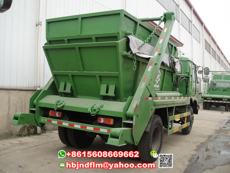 Hubei Jiangnan 10ton JDF5120ZBLK Swing arm refuse truck price