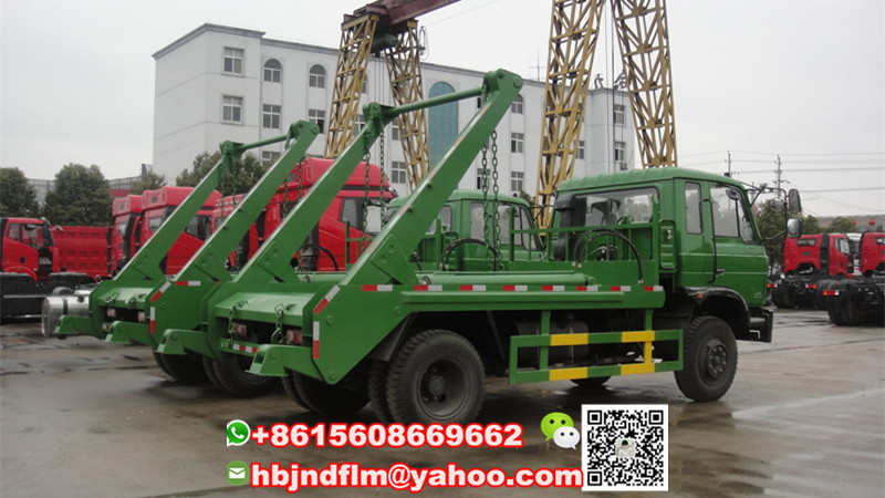 Hubei Jiangnan 10ton JDF5120ZBLK Swing arm refuse truck price