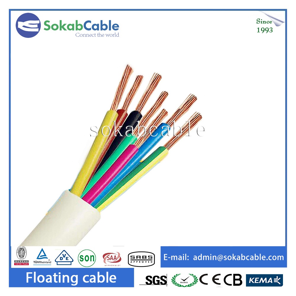 PVC insulated and sheathed multicore electrical wire