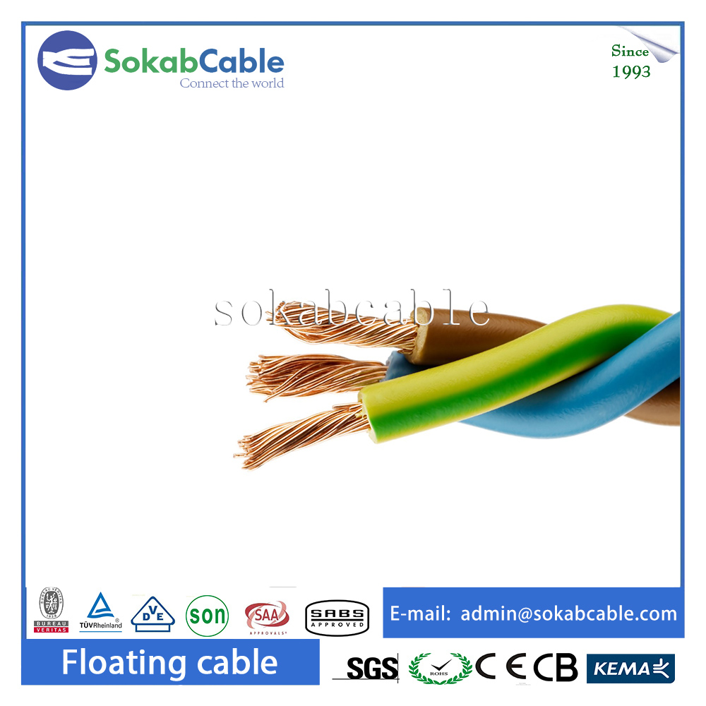 PVC insulated and sheathed multicore electrical wire