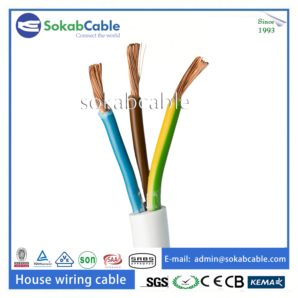 PVC insulated and sheathed multicore electrical wire