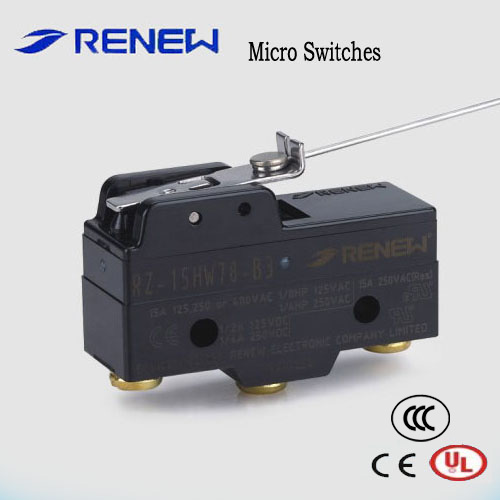 Mini operation steel wire hinge lever type 110 steel wire micro switch ULCECCC certificates