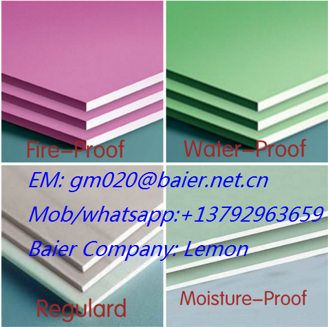 Top Quality for Moisture Resistant gypsum board