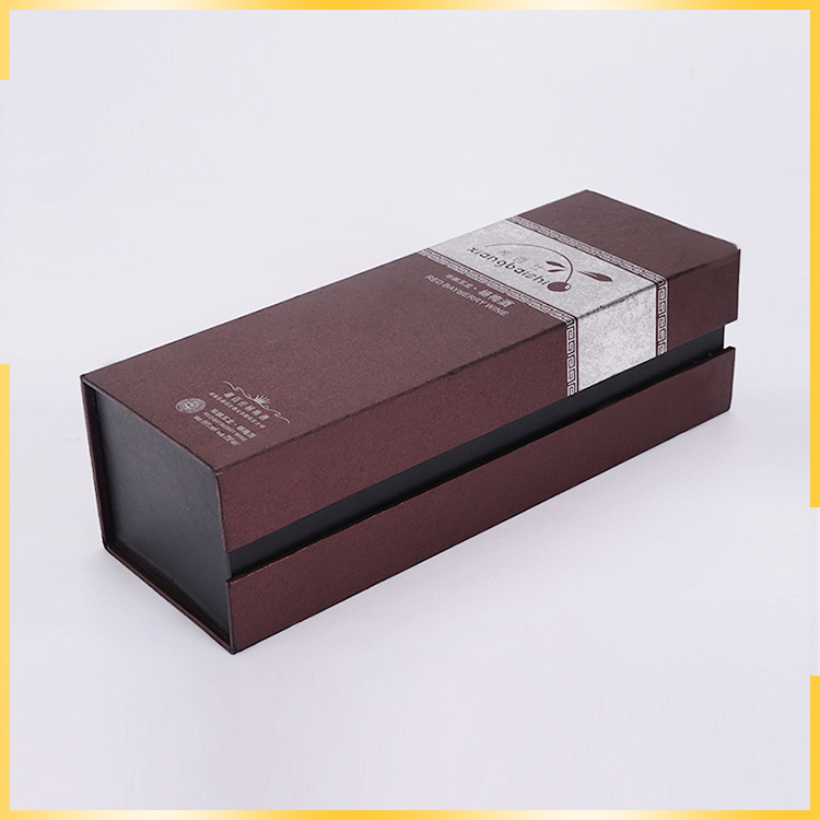 Most popular items manufacturer custom luxury square cardboard paper wine boxes satin lined for packaging gift