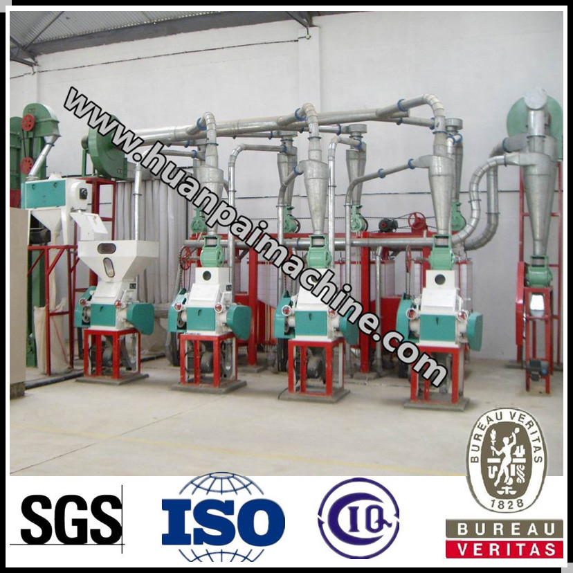 small scale 10 ton per day corn flour mill machine