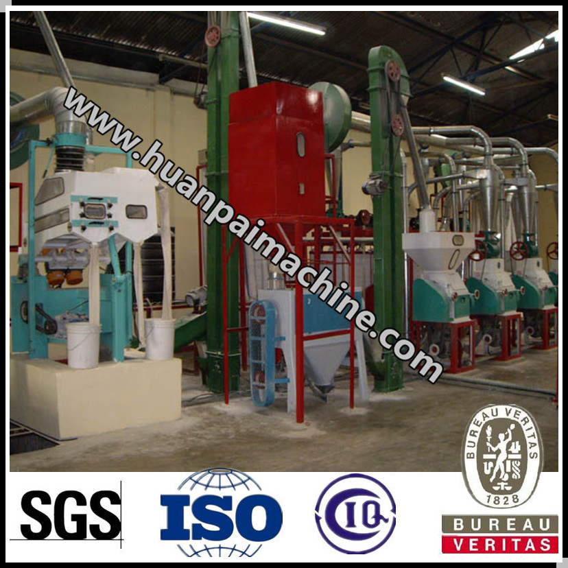 small scale 10 ton per day corn flour mill machine