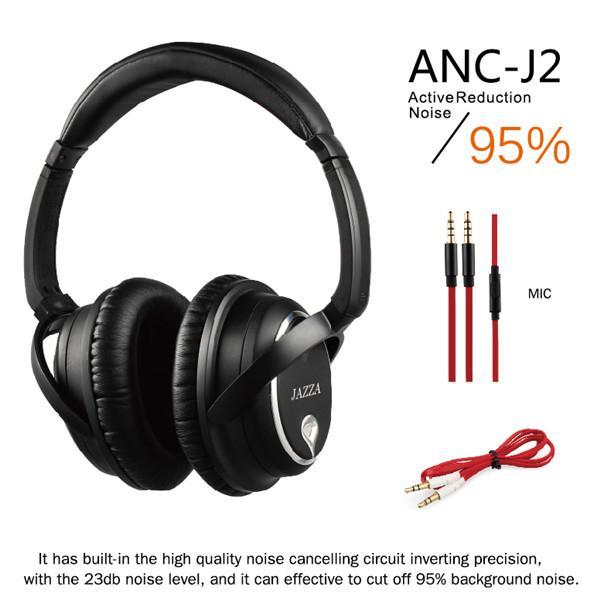 23DB Active Noise Cancelling ANC Headphone With Carry Case For Airplane