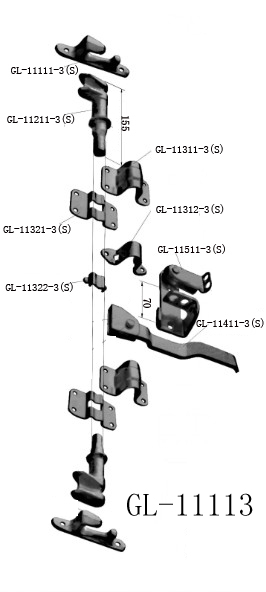 Bread Vehicle Door Lock System Truck Body Panel Door Lock