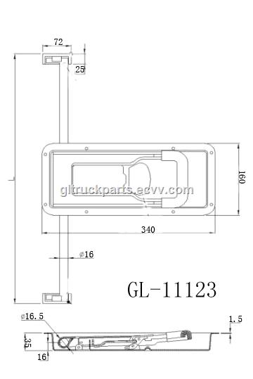 Manufacturer Door Handle Lock Tautliner Door Lock Parts