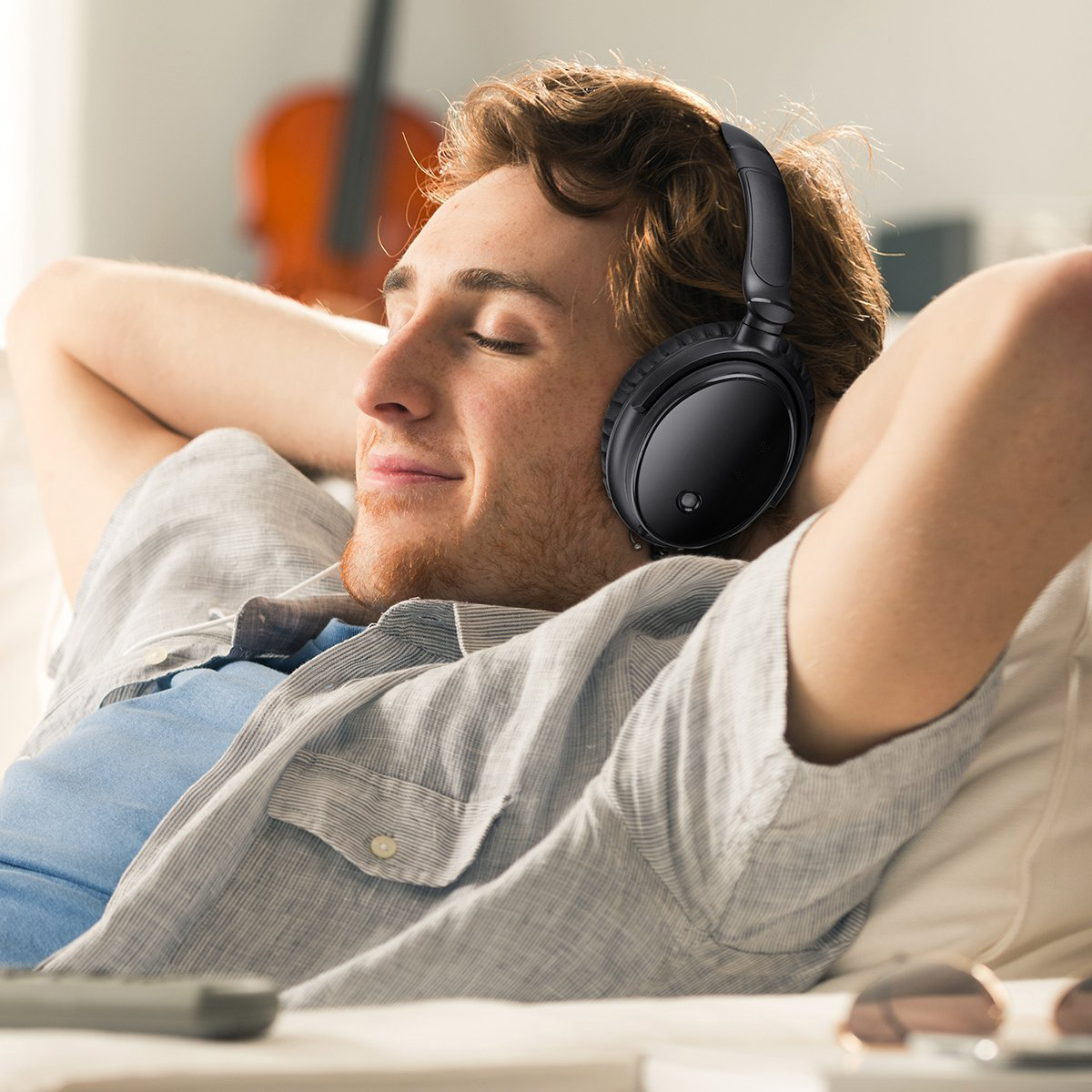 OEM Accepted High Quality Airplane Headset Active Noise Cancelling Headphone for Mobile Phone