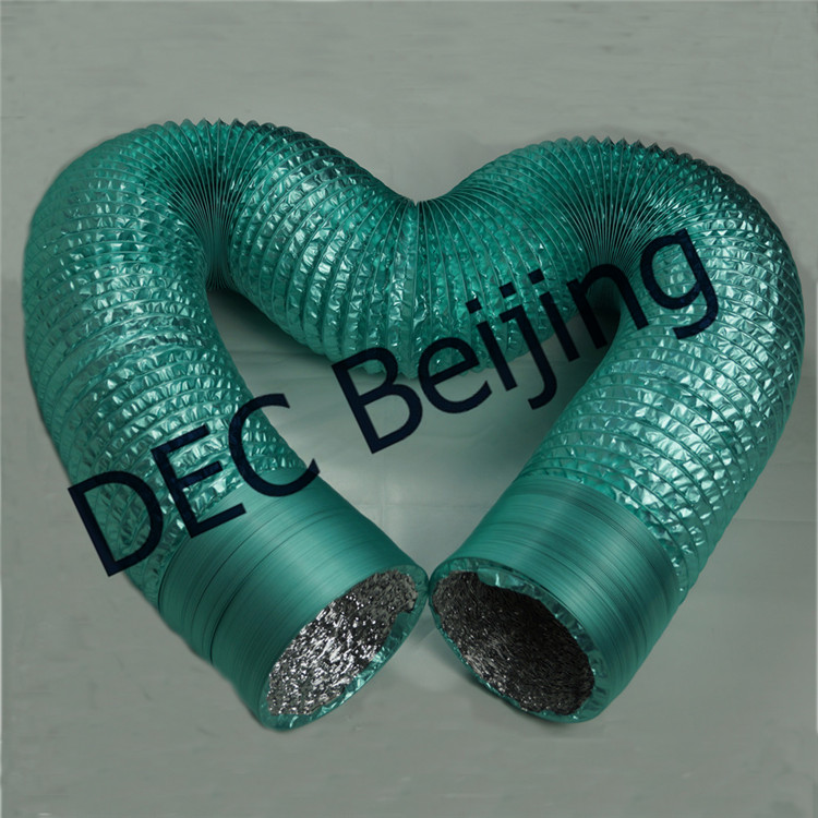Double Layer 8 Inch Flexible Aluminum Foil Duct for HVAC Systems