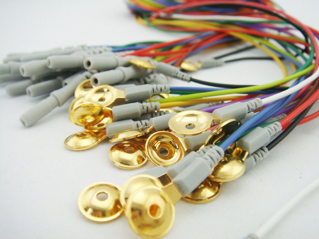 Greentek Gold Plated EEG Cup Electrodes Coated Gold Electrodes