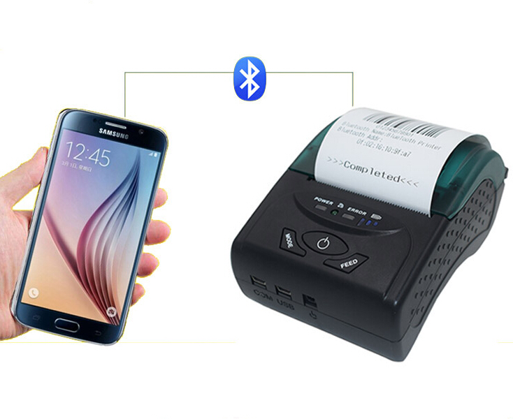 POS China Supplier Hand Held POS Bluetooth Printer Portable with POS Printer Driver ZJ5807