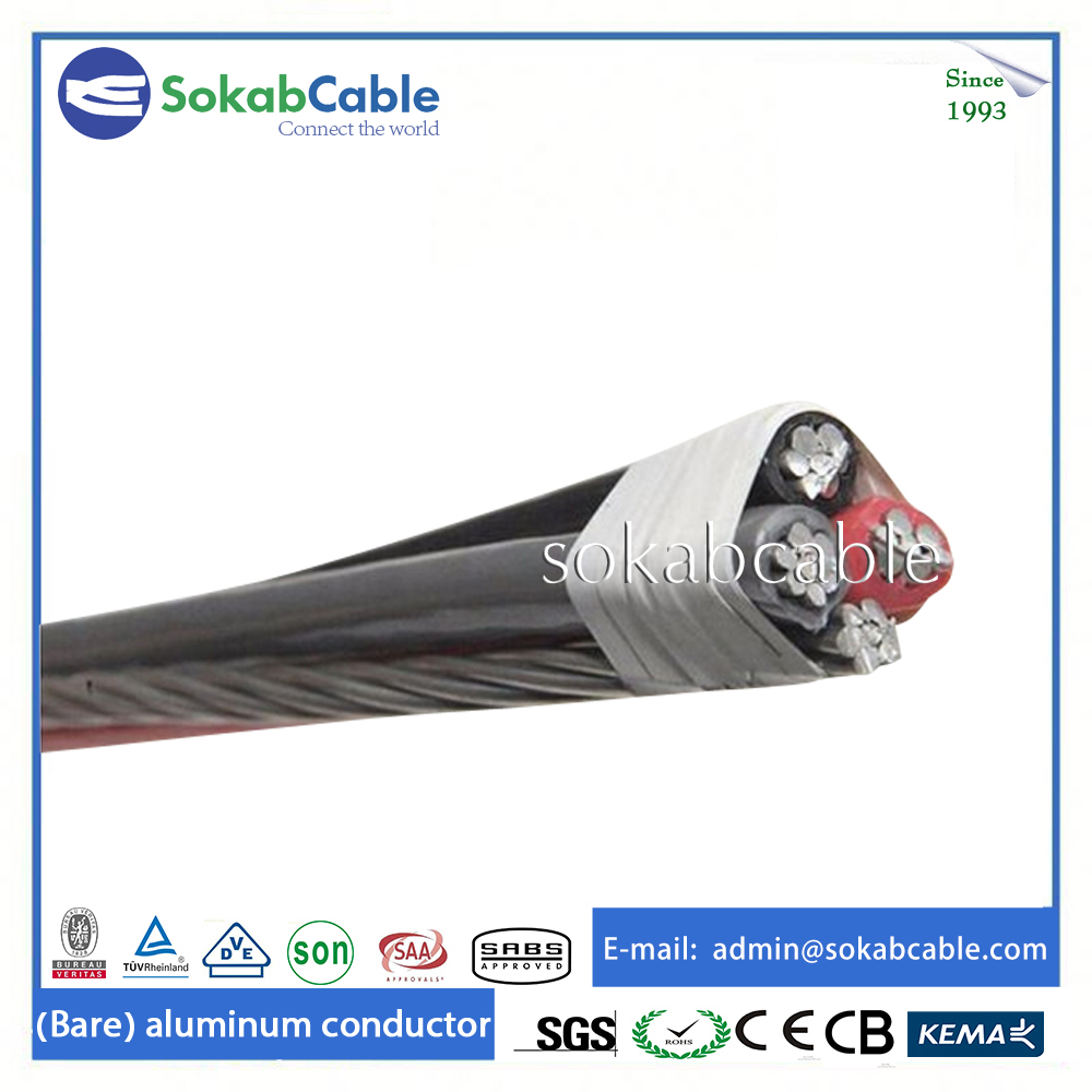 Aluminum 10 kv abc aerial bundle cable