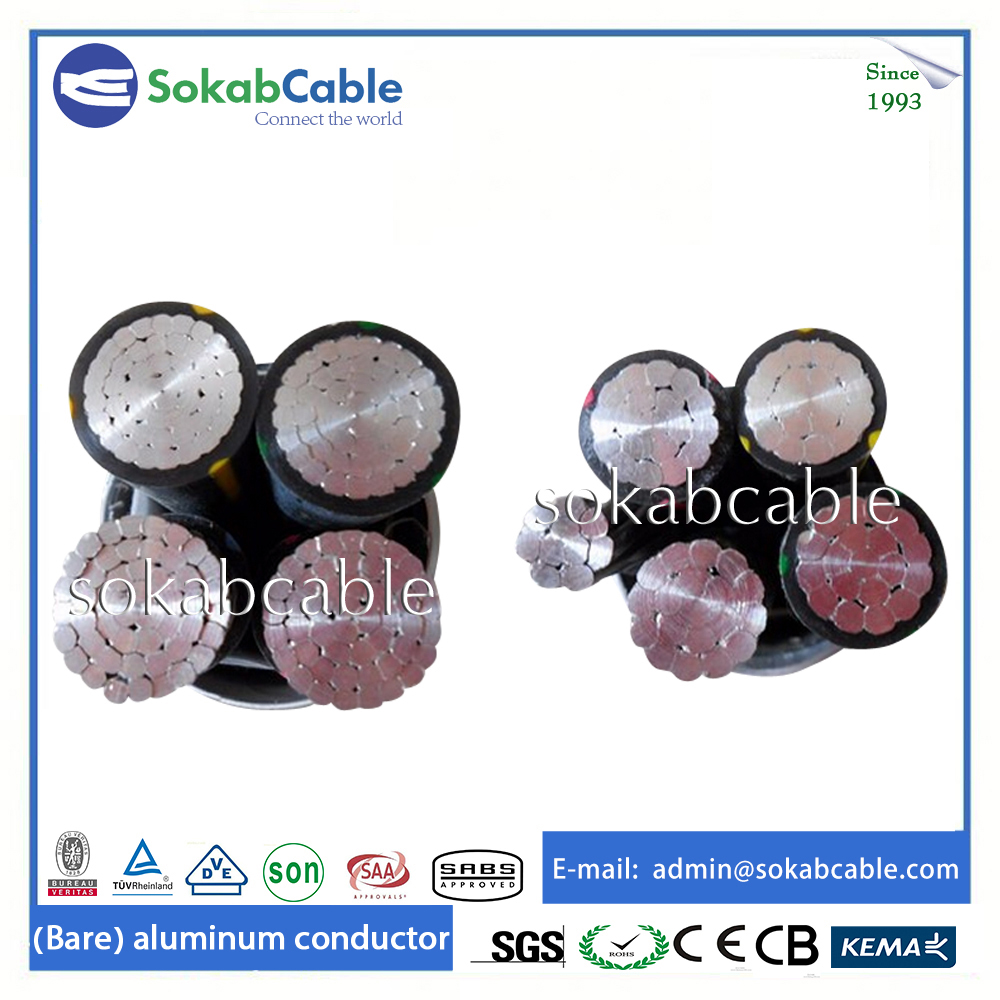 Aluminum 10 kv abc aerial bundle cable