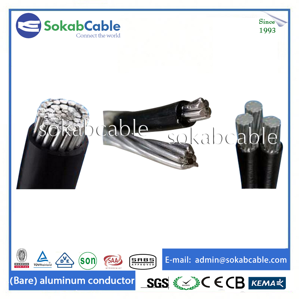 Aluminum 10 kv abc aerial bundle cable