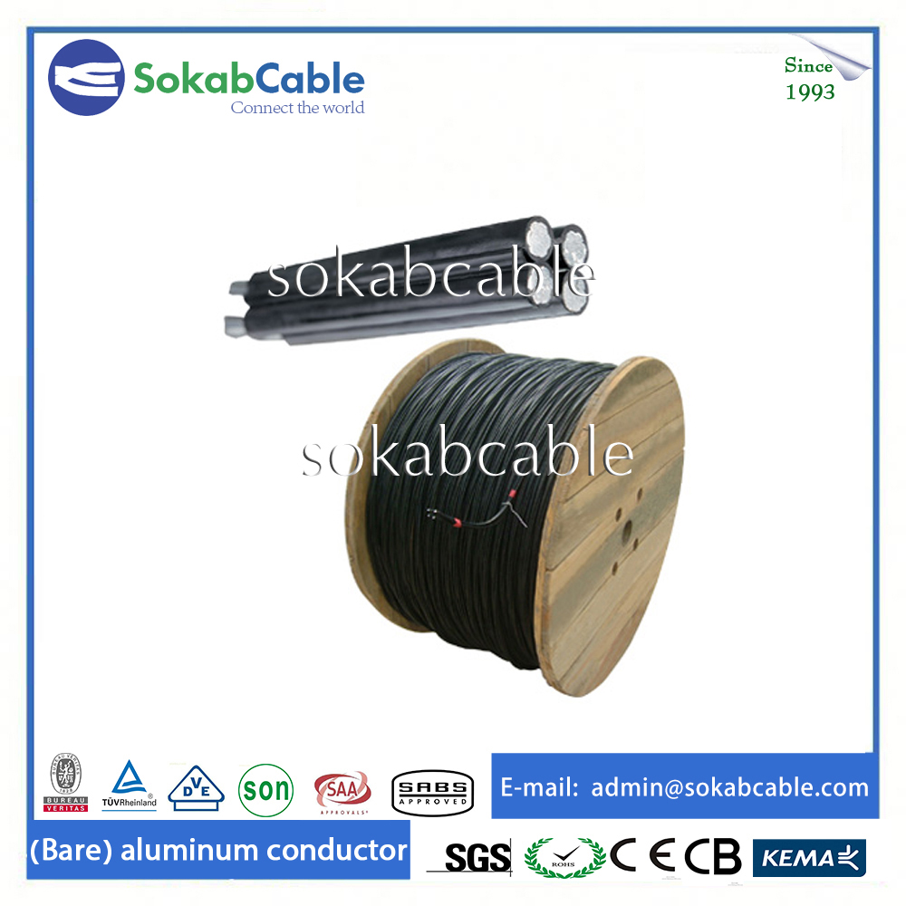 Aluminum 10 kv abc aerial bundle cable