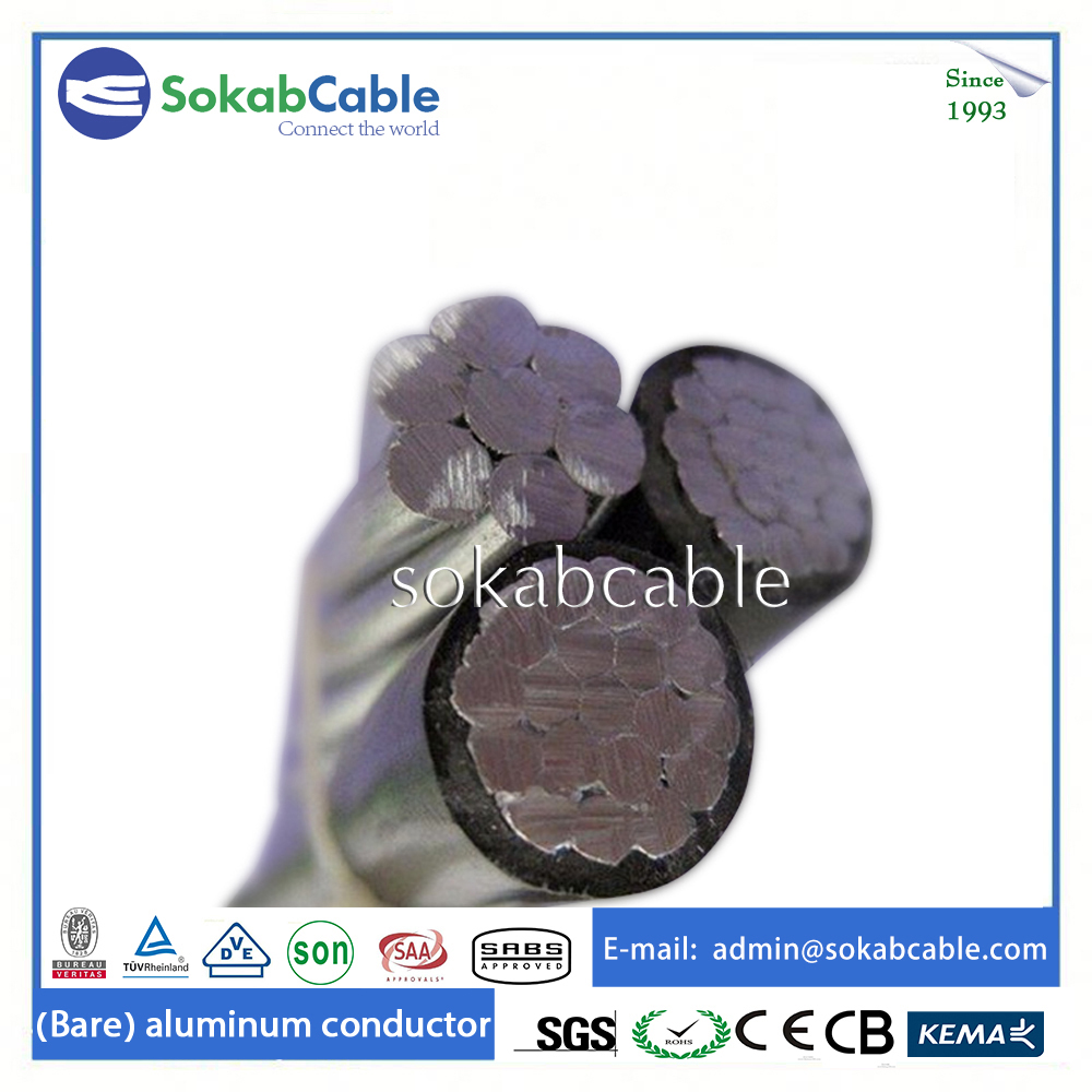 Aluminum 10 kv abc aerial bundle cable
