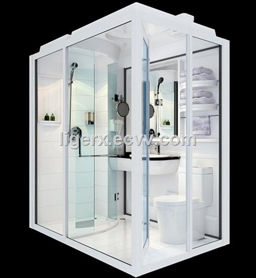 Apartment built bathroom pods