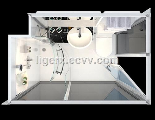 Apartment built bathroom pods