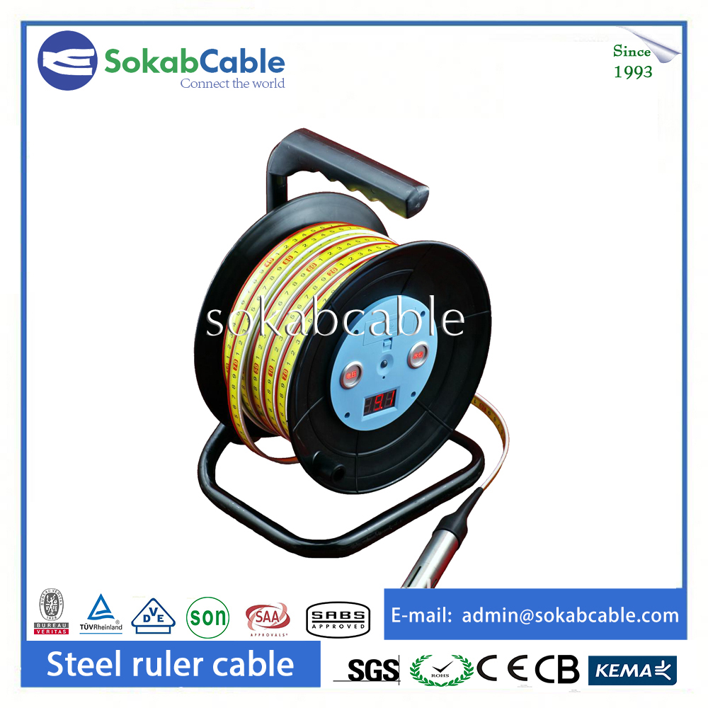 Steel ruler cable with steel conductor