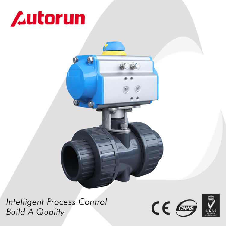 Wenzhou supplier pneumatic PVC Ball Valve