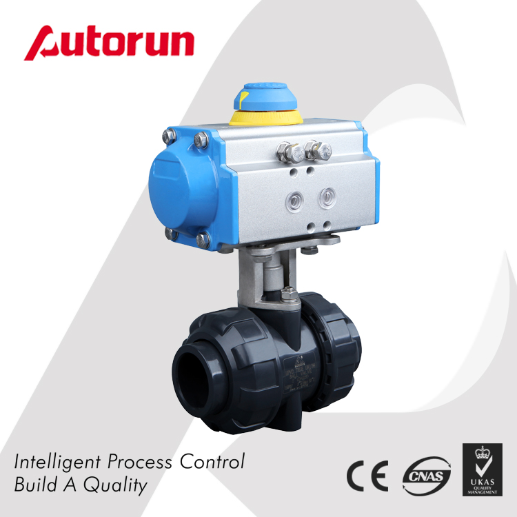 Wenzhou supplier pneumatic PVC Ball Valve