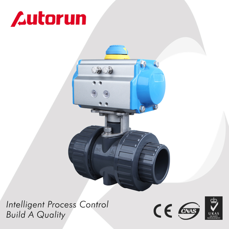 Wenzhou supplier pneumatic PVC Ball Valve
