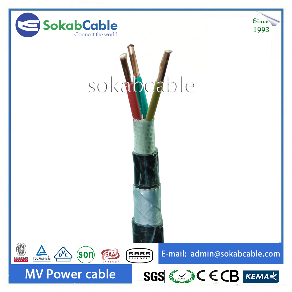 high voltage steel tape armored power cable