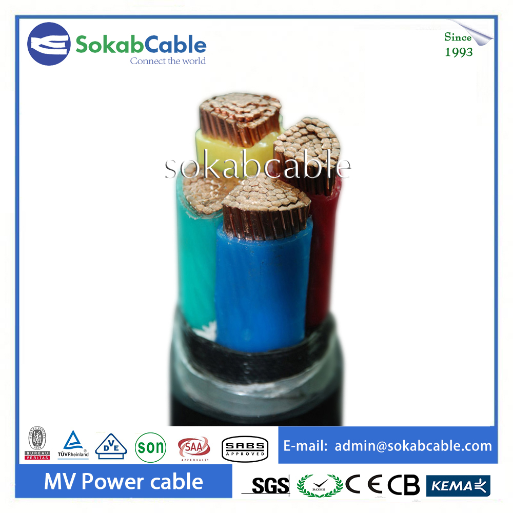 high voltage steel tape armored power cable
