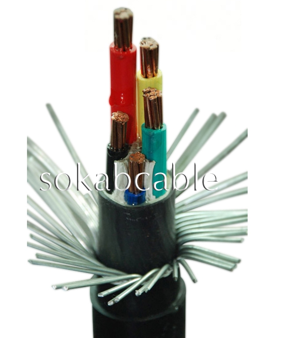 low voltage steel wire armored power cable