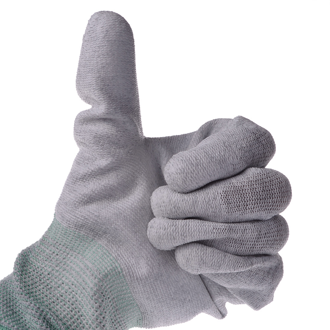 MH Safety Protection Appliance Carbon Fiber PU on Palm Gloves Antistatic Gloves