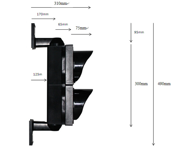 Cheap Price 100mm Traffic Light with PC Housing