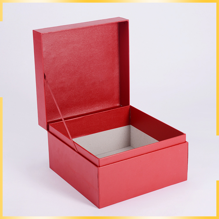 Hot sell item OEM carton box price durable birthday flip top red gift box wedding