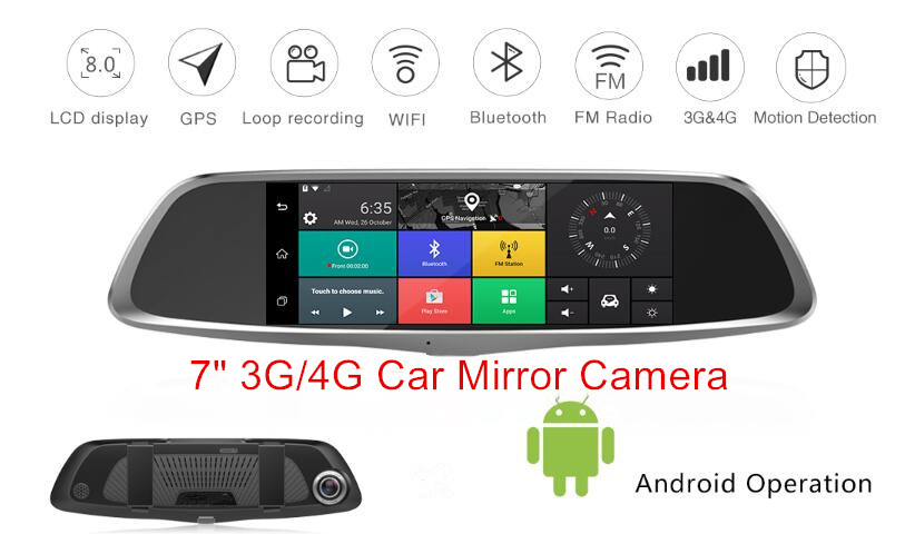3G Car Mirror Camera