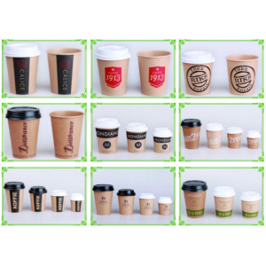 Disposable Hot Paper Cups for Coffee