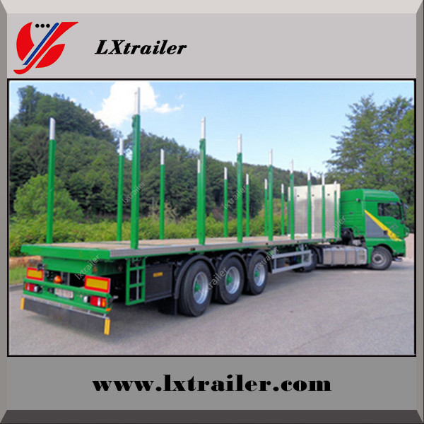 Factory hot sale low price wood timber transport semi trailer truck