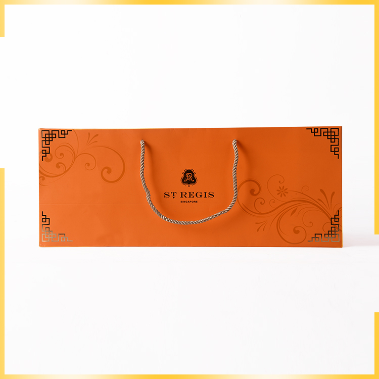 Good service custom logo printed exquisite with rectangle botton hand carry bag for wine