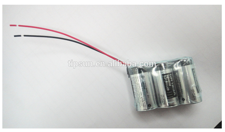 Japanese Brand 3V 4200mAh CR123A Lithium Battery Pack with Wire