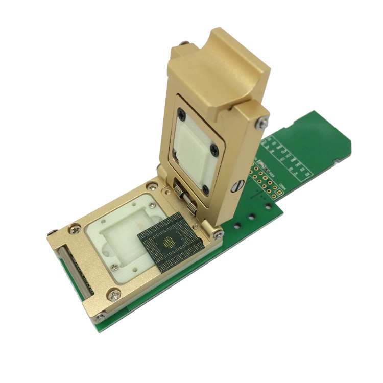 eMCP529 BGA529 Pogo Pin Test Socket Reader Pitch 05mm For KMR210008MA805 SAMSUNG Note4 Flash Data Recovery