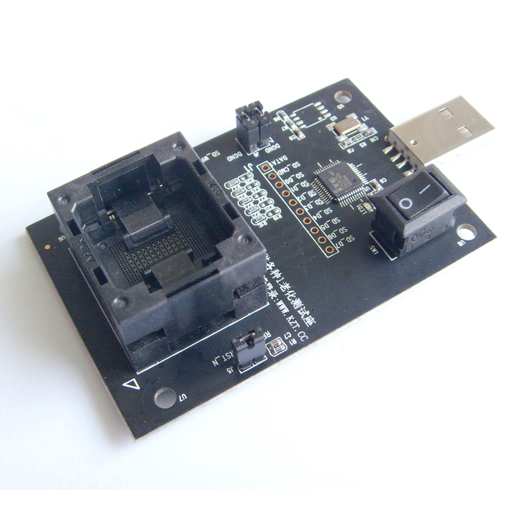 eMMC100 socket BGA100 test Android phone Nand flash eMMC Reader programmer socket Adapter USB interface to read by PC