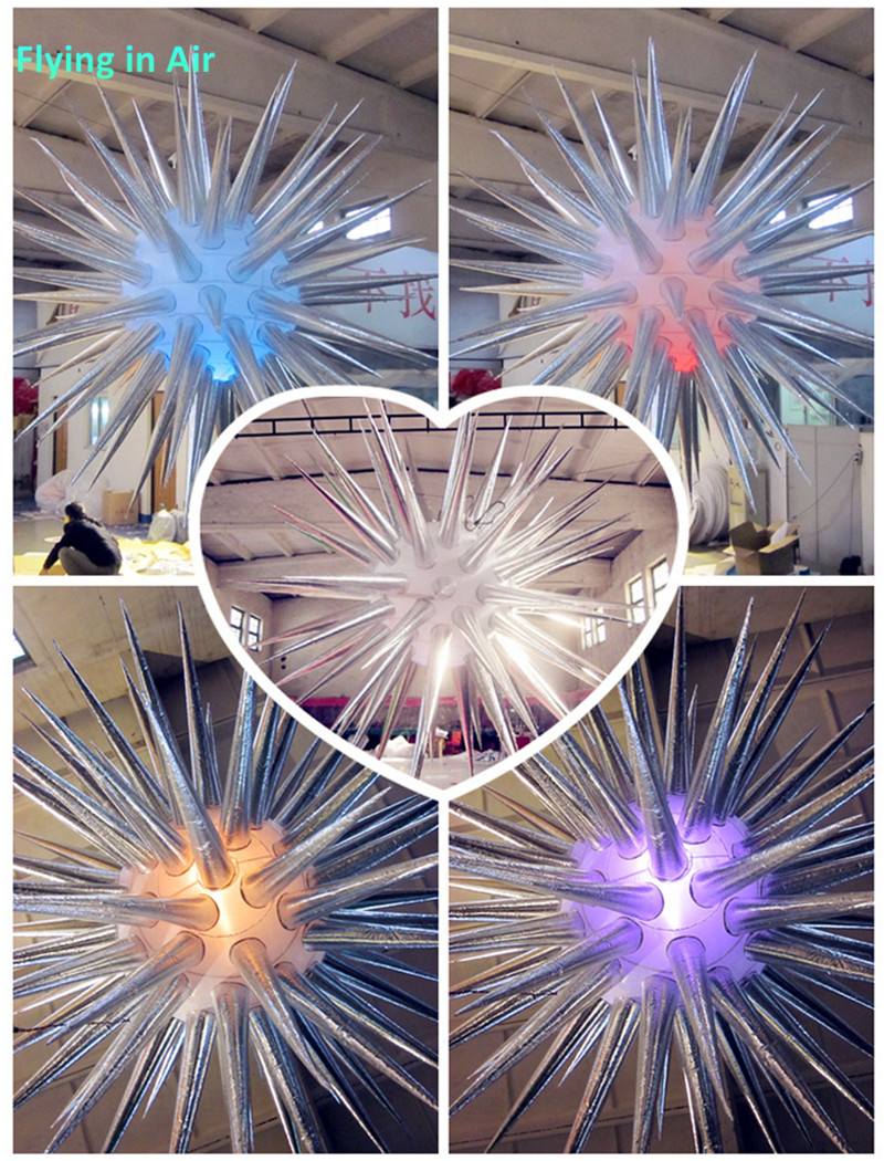 Hot LED Inflatable Star with 81 Horns for Exhitbition Trade Show