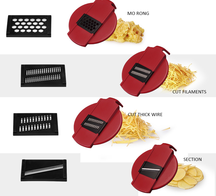 Multifunctional 5 PCS Kitchen Gadgets Tools Set MultiFunction Potato Cutter Vegetable Slicer