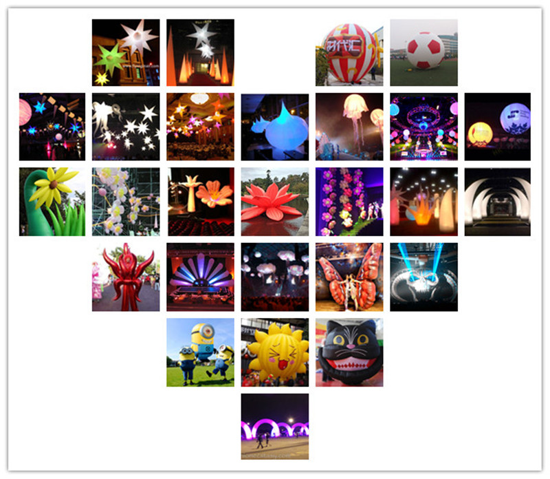 Hanging Ceiling Inflatable Plum Flower for EventParty Decoration