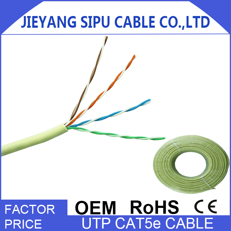 best price 305m cat5e utp network cable cat5e lan cable cat5e lan cable 24awg