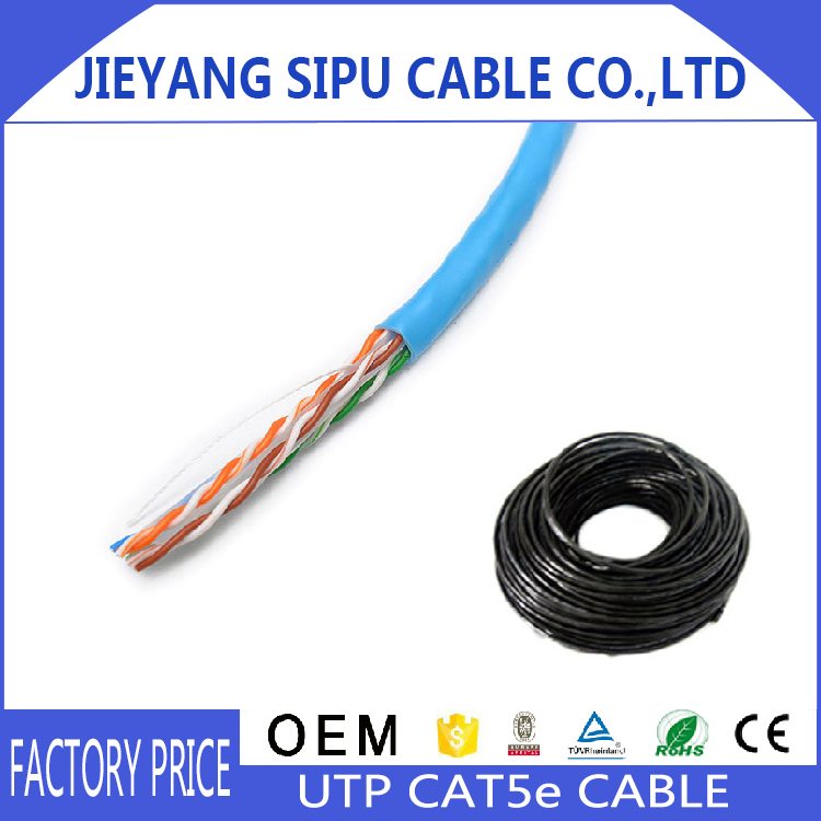 SIPU cca cat5e utp lan cable utp cat5 network cable 4 pair high quality ethernet fire resistant cable
