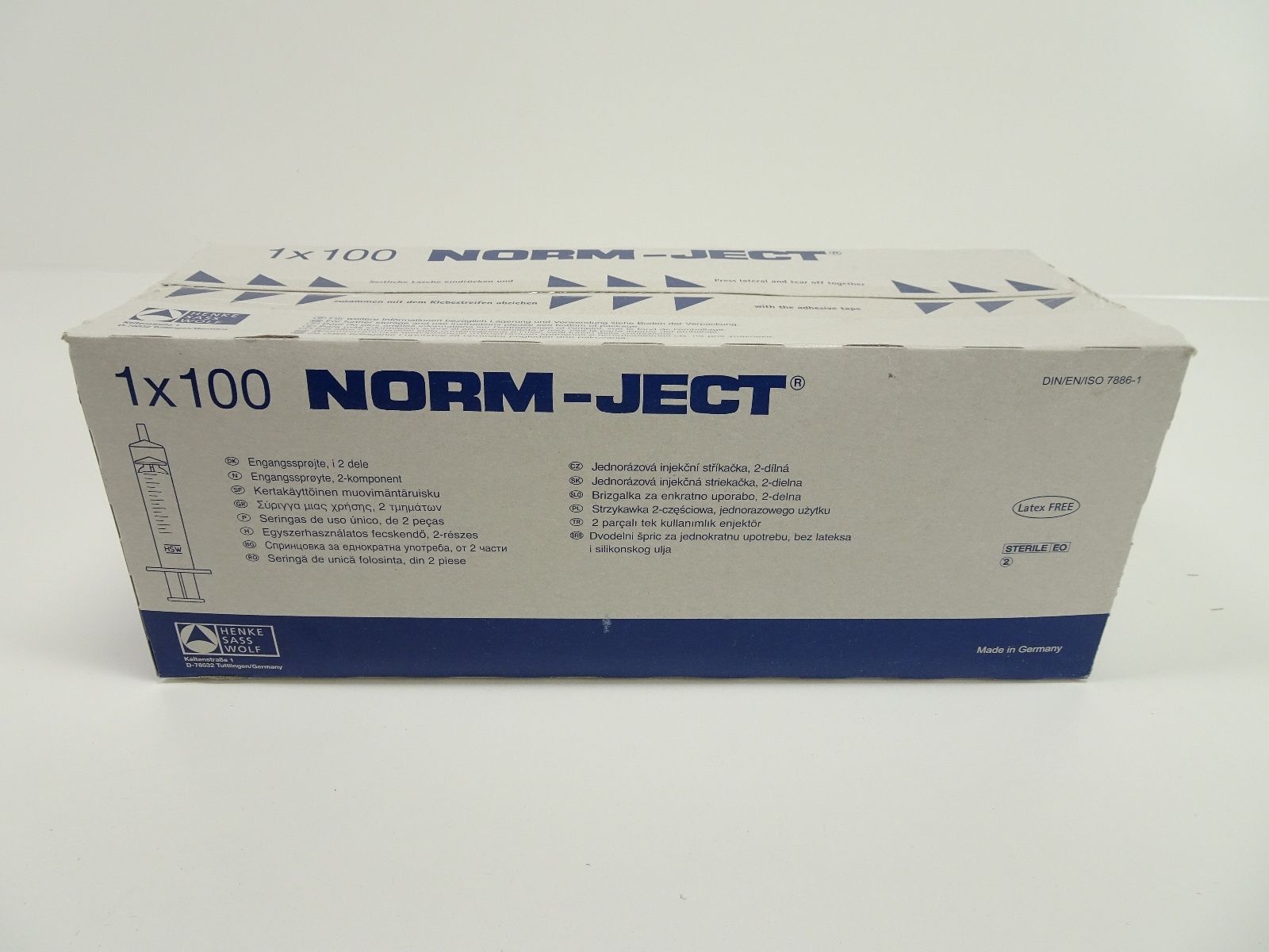 2Part NormJect 1ml Dose Saver Syringe Green HSWA1 1 Pallet of 18 Cartons